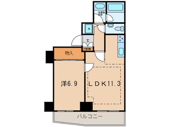 アクティ汐留の物件間取画像